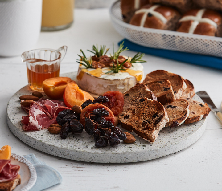 Hot Cross Bun Grazing Board