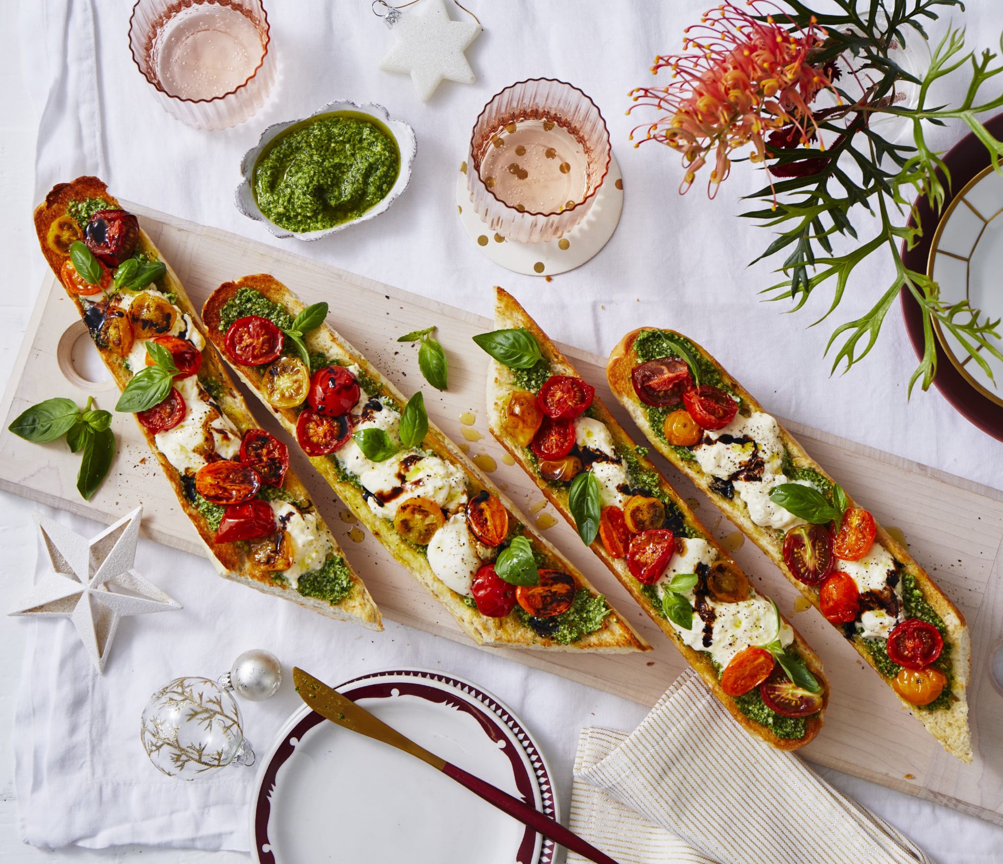 Grilled Caprese Baguette Recipe Recipe Bakers Delight