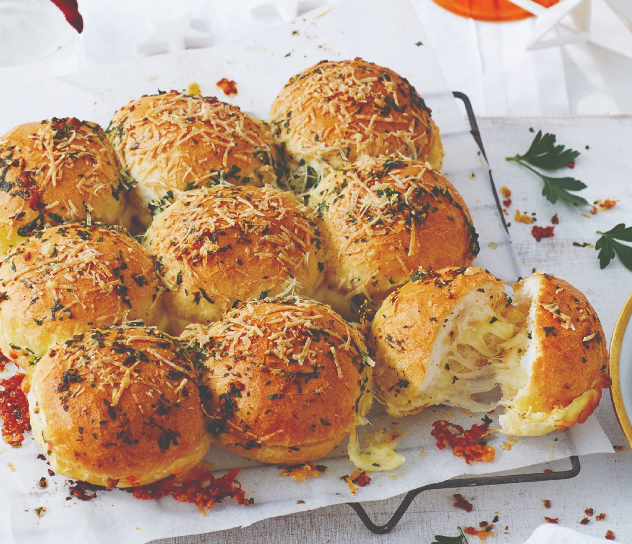 Garlic Herb Bread Rolls Recipe Recipe | Bakers Delight